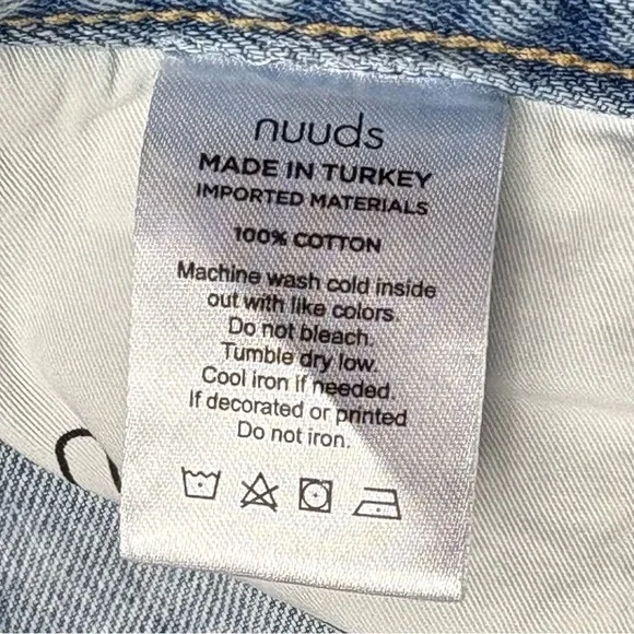 Nuuds The Straight Jeans Classic Fit Size 32 Ranger Wash Distressed 29” Inseam - Picture 15 of 16